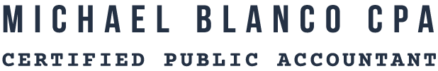 Michael Blanco CPA Web Logo Blue